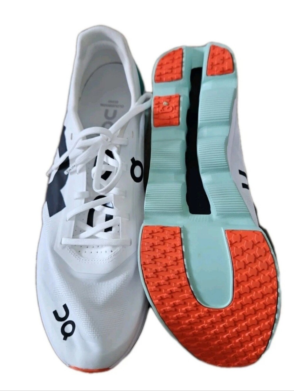 On Cloudboom Echo White Mint Running Shoes Womens 10.5 Carbon Plate NWOT - Picture 12 of 13